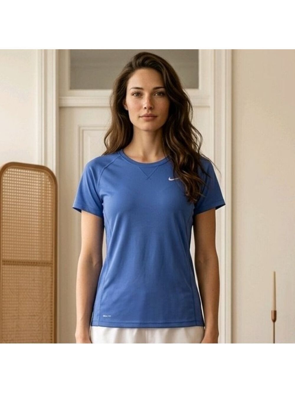Nike T Shirt Womens Medium Blue #T22